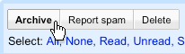Archive messages to tidy up your inbox without deleting anything.