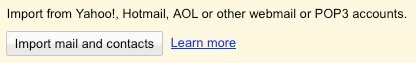 Import your email and contacts from your old address.